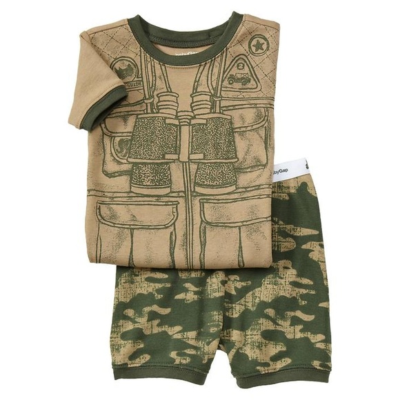 GAP Other - Baby Gap pajamas Jungle Safari Guide Explorer camo